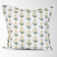 Amalthea Linen Block Print Pillow Cover in Gold