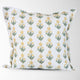 Amalthea Linen Block Print Pillow Cover in Gold