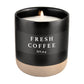 Fresh Coffee Soy Candle | Black Stoneware Jar | PREORDER