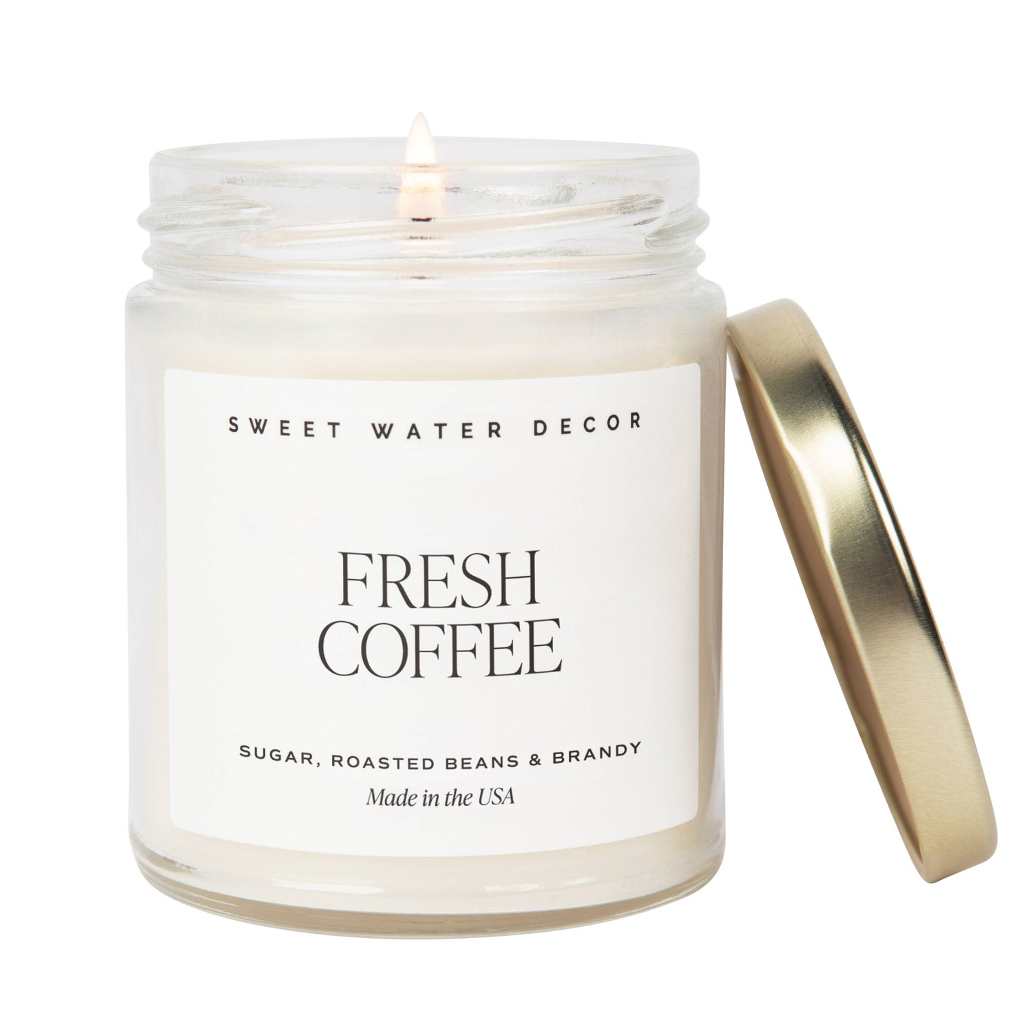 Fresh Coffee Soy Candle | Clear Jar | Preorder