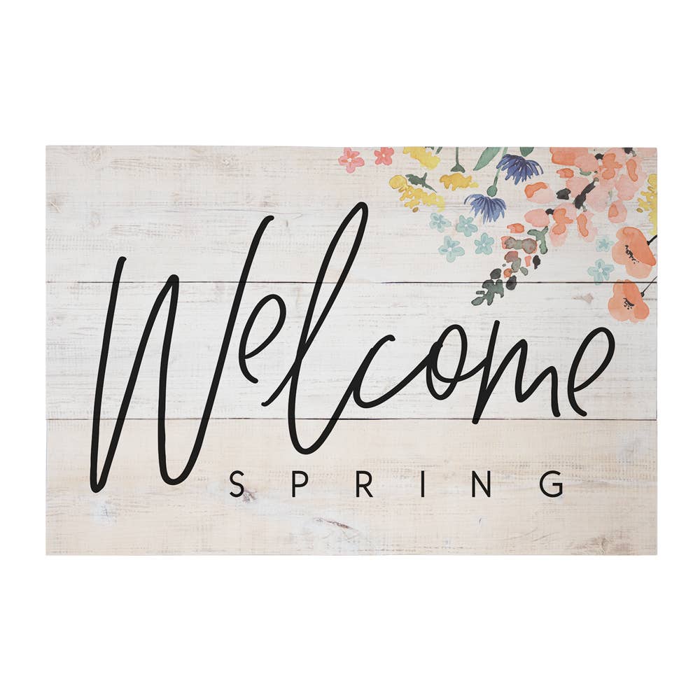 Welcome Spring Shiplap Sign