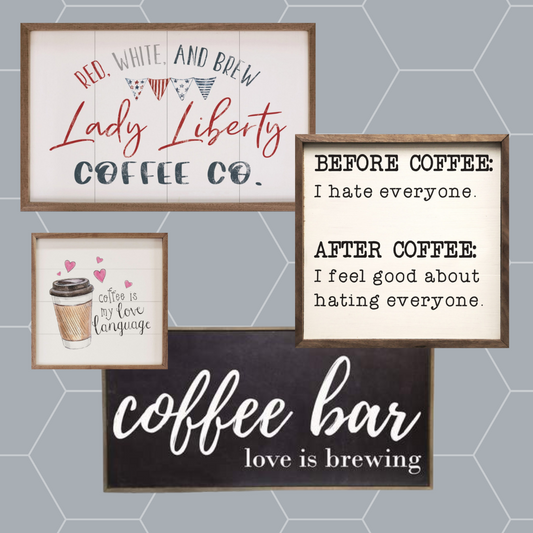 Before And After Coffee Sign