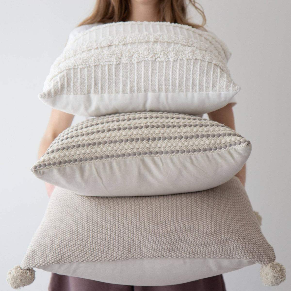 Madison Modern Farmhouse Pillow Covers - Set of 3