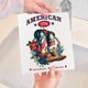 American Patriotic Cowboy Boots Swedish Dish Cloth