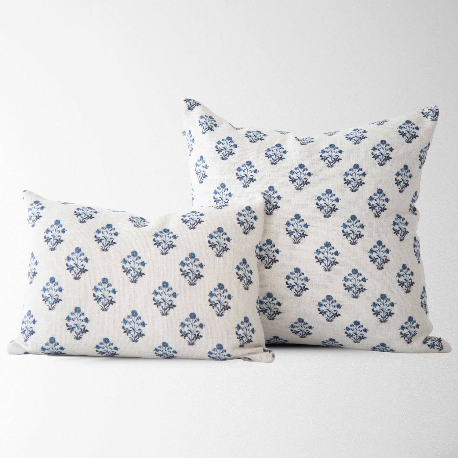 Isabella Floral Block Print Pillow Cover