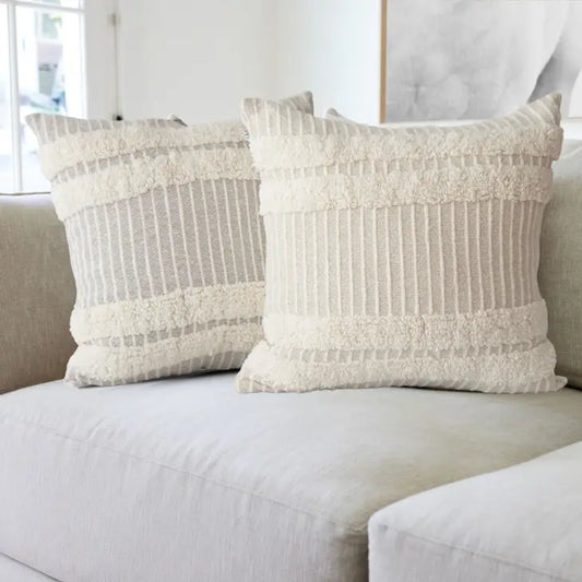 Blake Tufted Farmhouse Pillow Cover