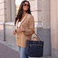 Codie Tote with Leather Accents