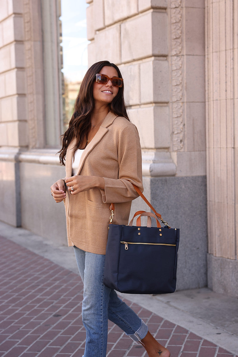 Codie Tote with Leather Accents