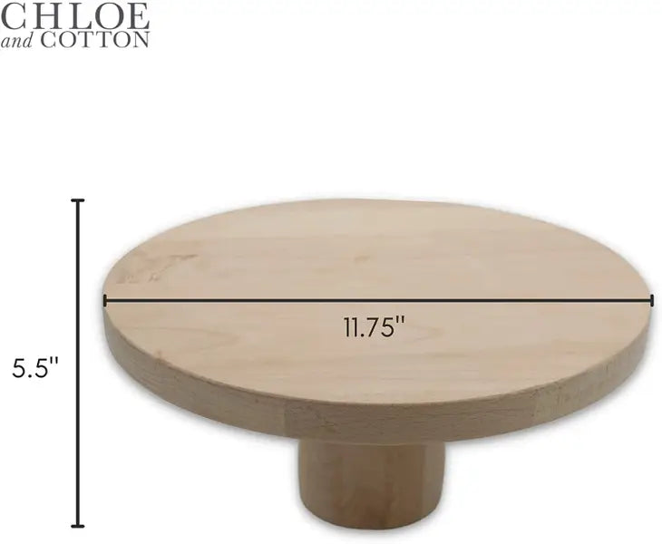 Chloe and Cotton Beech Wood Cake Stand