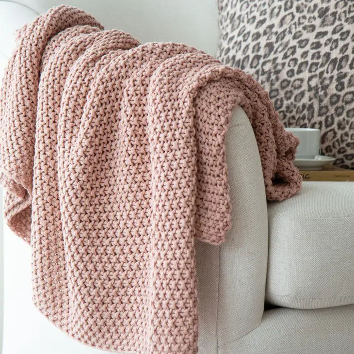 Chloe Cotton Chunky Knit Throw