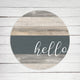 Hello - Gray Stripe