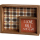 I Love Fall Most Of All Box Sign