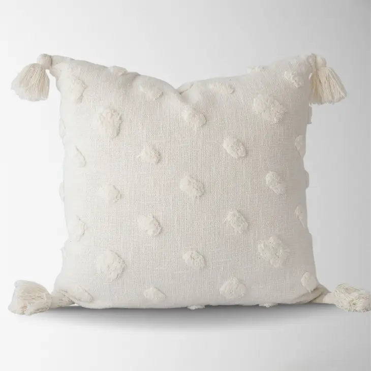 Lillee Polka Dot Shag Pillow Cover