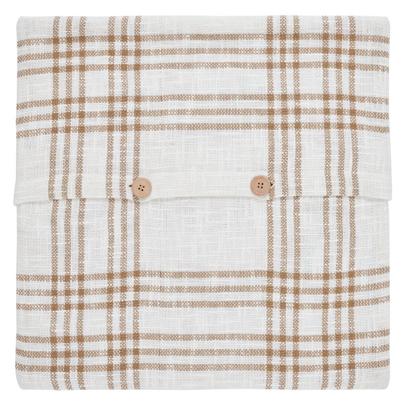 Wheat Plaid Pumpkin Pillow