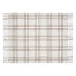 Wheat Plaid Woven Throw