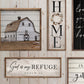 White Barn Sign