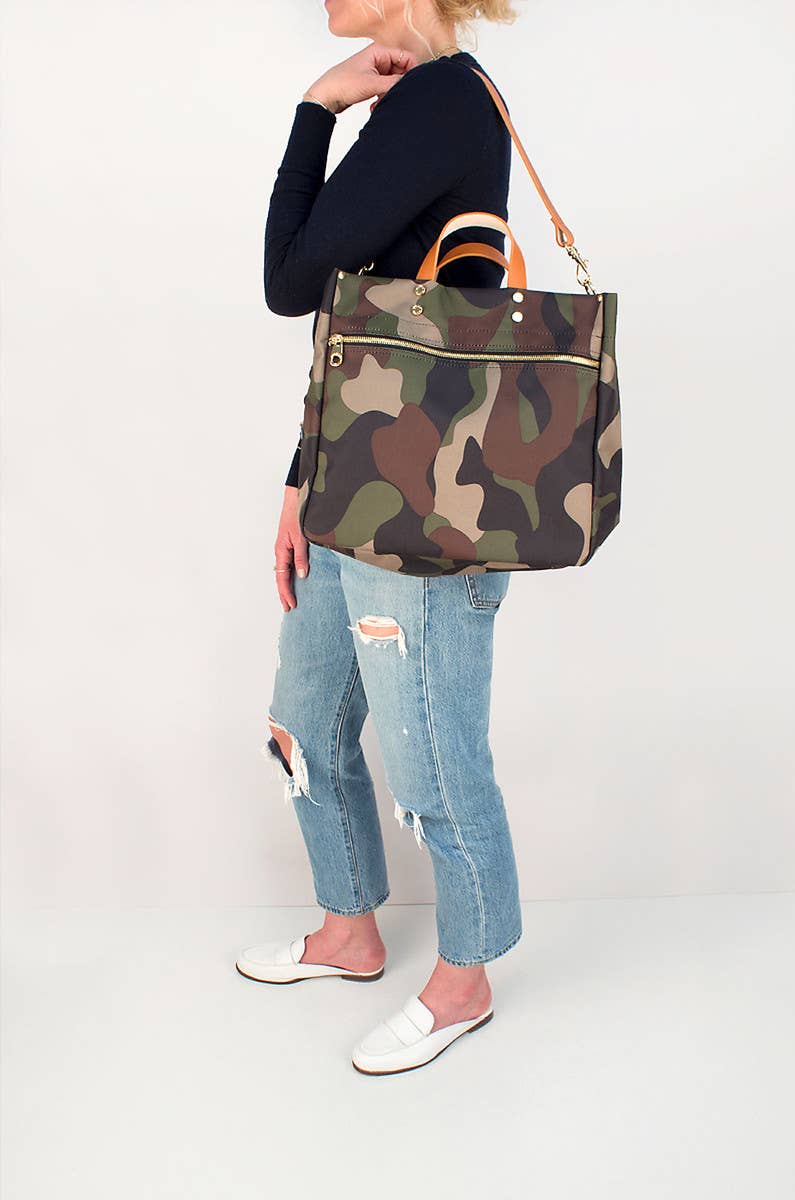 Codie Tote with Leather Accents