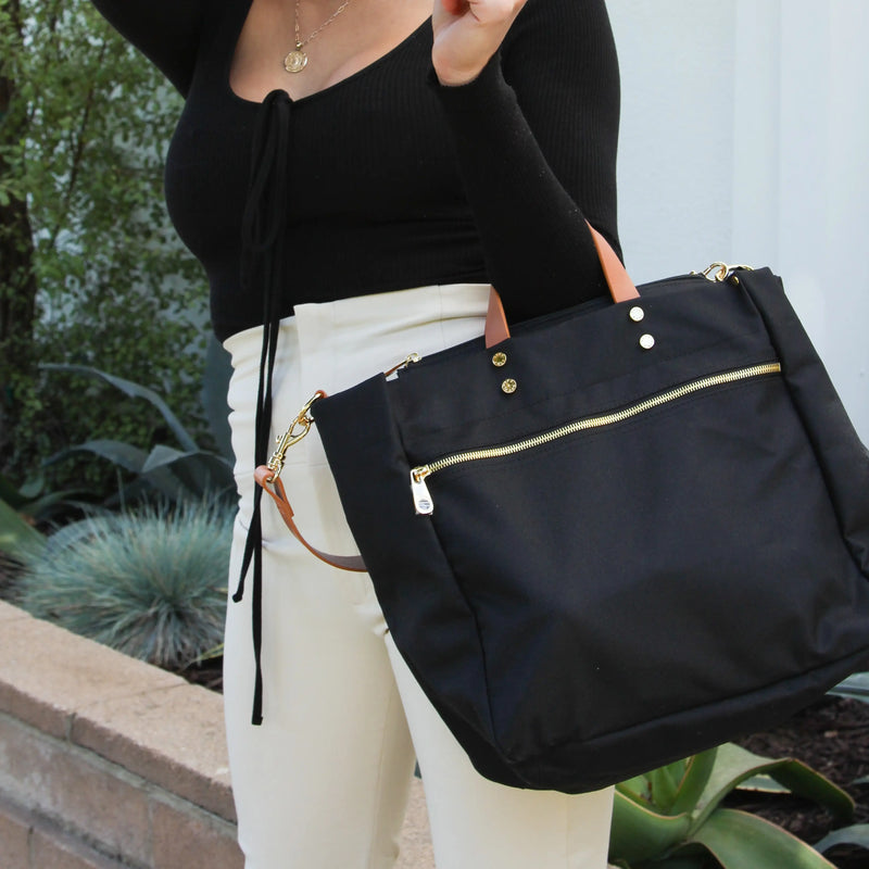 Codie Tote with Leather Accents