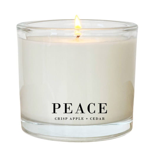 Peace | Crisp Apple & Cedar Coconut Wax Candle