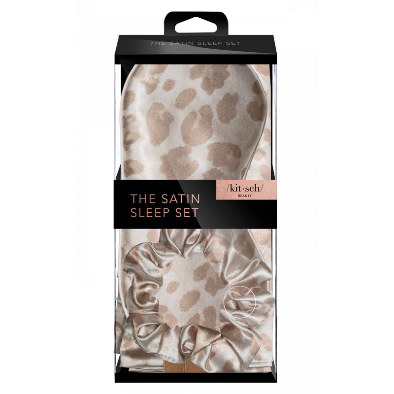 Kitsch Satin Sleep Set - Leopard
