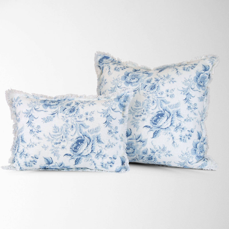 Charlotte Vintage French Floral Toile Pillow Cover