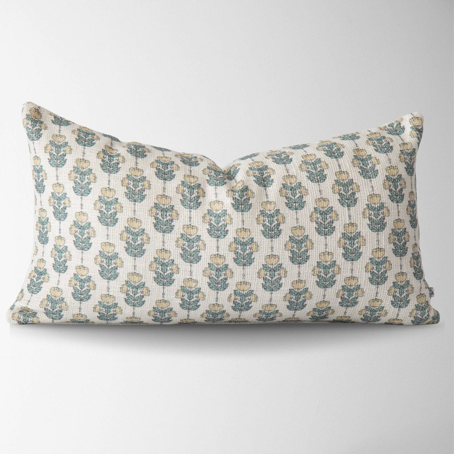 Zenni Vintage Petite Floral Pillow in Blue