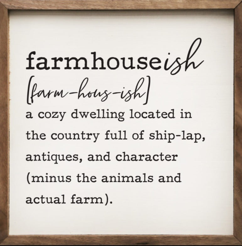 Farmhouse-ish Sign