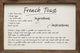 French Toast Recipe Sign