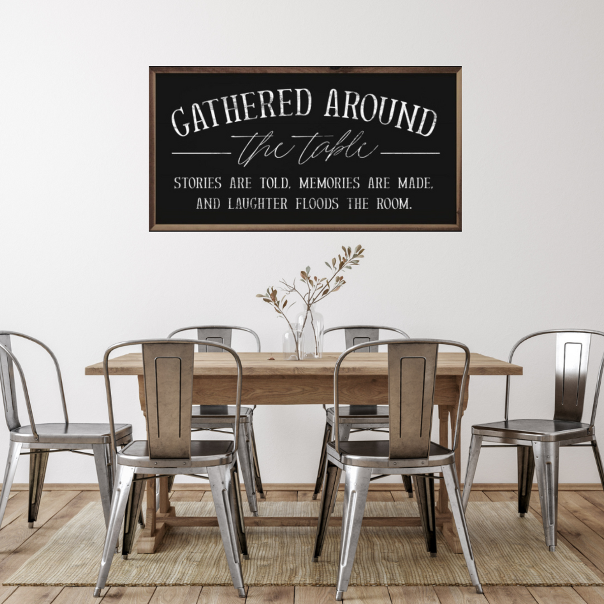 Gathered Around The Table - White or Black