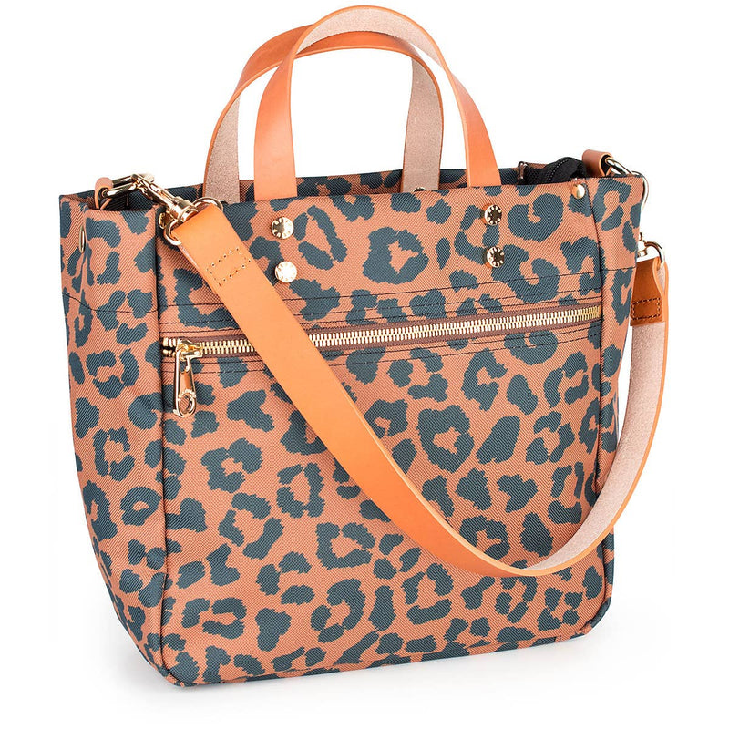 Joey Nylon Tote with Leather Accents