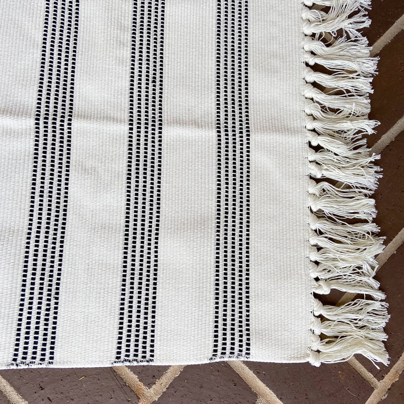 Modern Farmhouse Rug- Vertical Stripes