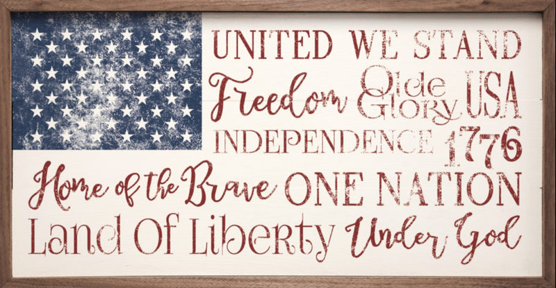 Patriotic Flag Words