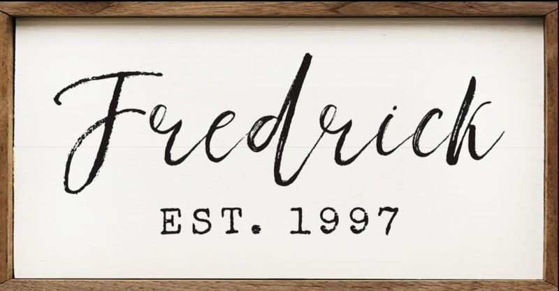 Personalized Name Ink Sign