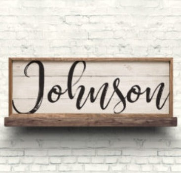 Personalized Last Name - Shiplap