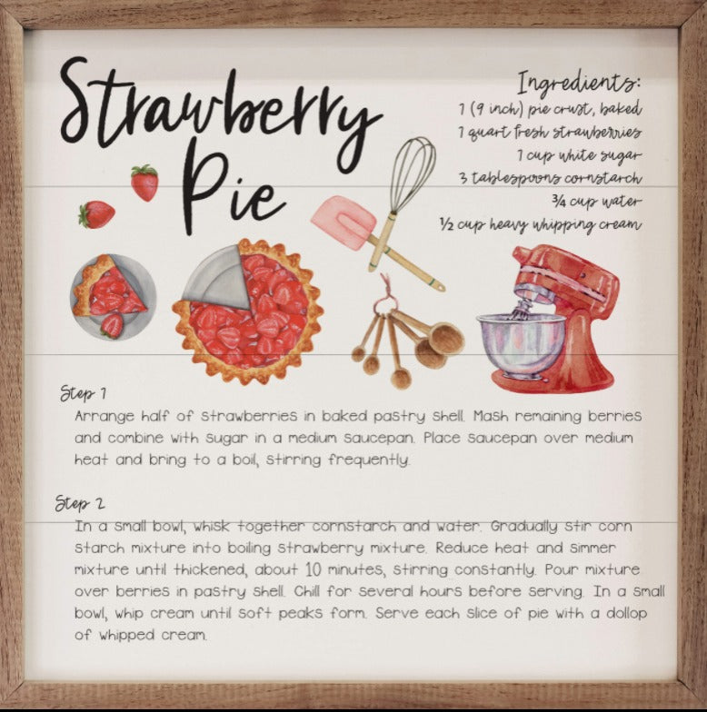 Strawberry Pie Recipe