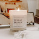 Sunday Brunch Soy Candle | White Jar Candle + Wood Lid